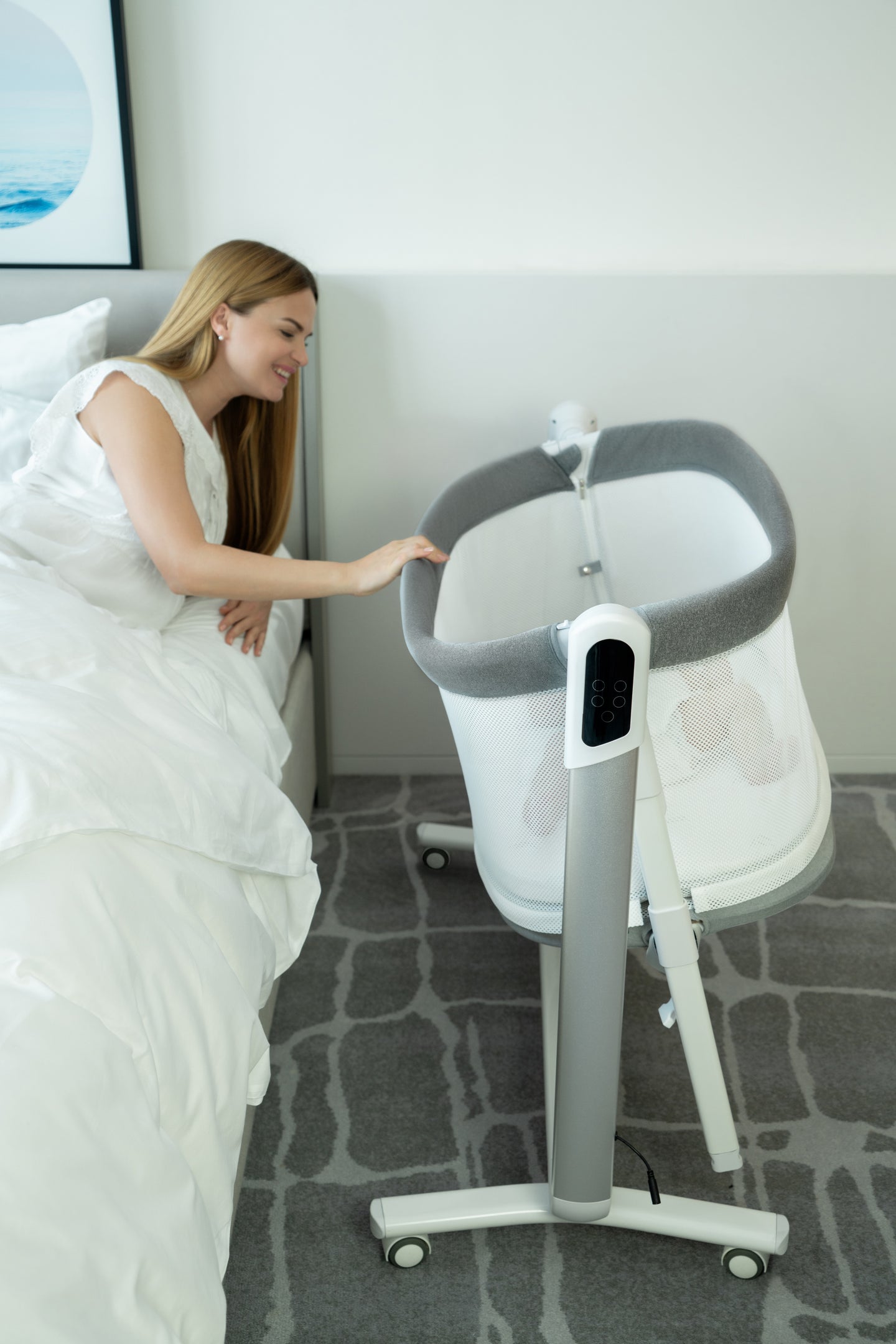 Pony Co-Sleeper and Swing 2-in-1 - Grey